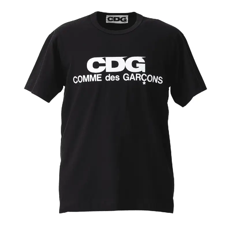 CDG Frontprint Logo T-Shirt - Black CDG Frontprint Logo T-Shirt - Black