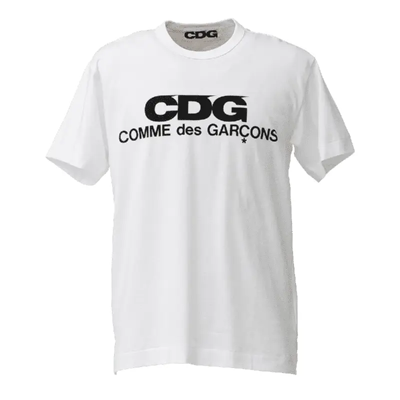CDG Frontprint Logo T-Shirt - White CDG Frontprint Logo T-Shirt - White
