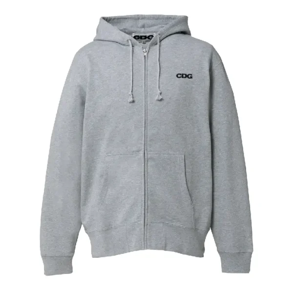 CDG Full Zip Hoodie - Grey
