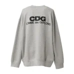 CDG Oversized Sweatshirt - Grey Back