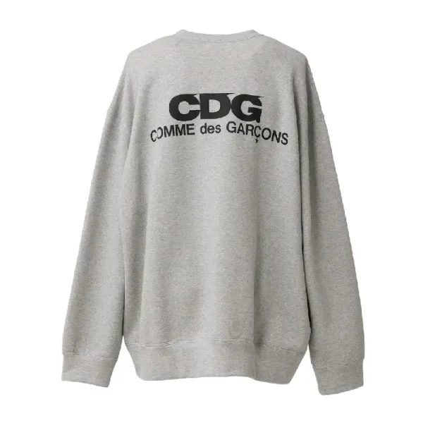 CDG Oversized Sweatshirt - Grey Back