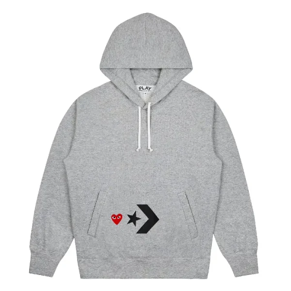 CDG PLAY Together Hoodie - Grey