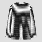 CDG Patch Long Sleeved Stripe - Black_White back