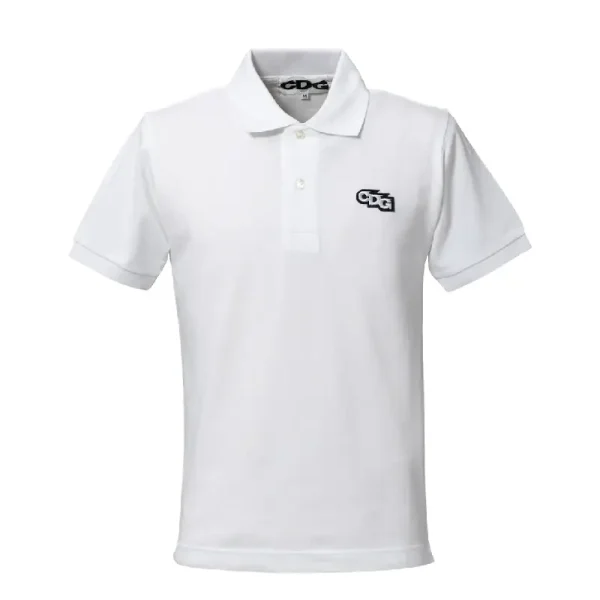 CDG Patch Polo Shirt in White