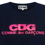 CDG Pink Logo Long Sleeve CDG Logo