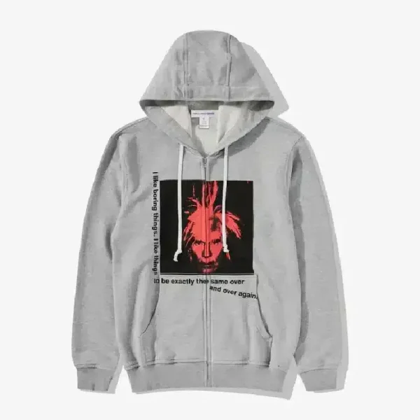 CDG x Andy Warhol Men Hoodie - Grey
