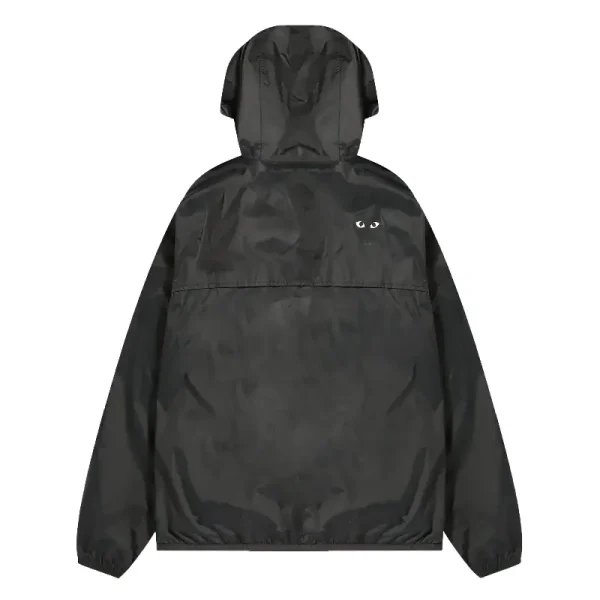 K-WAY CDG PLAY Full Zip Jacket - Black Back
