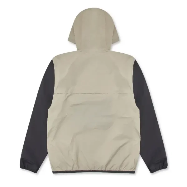 K-WAY CDG PLAY Half Zip Jacket - Black_Beige back