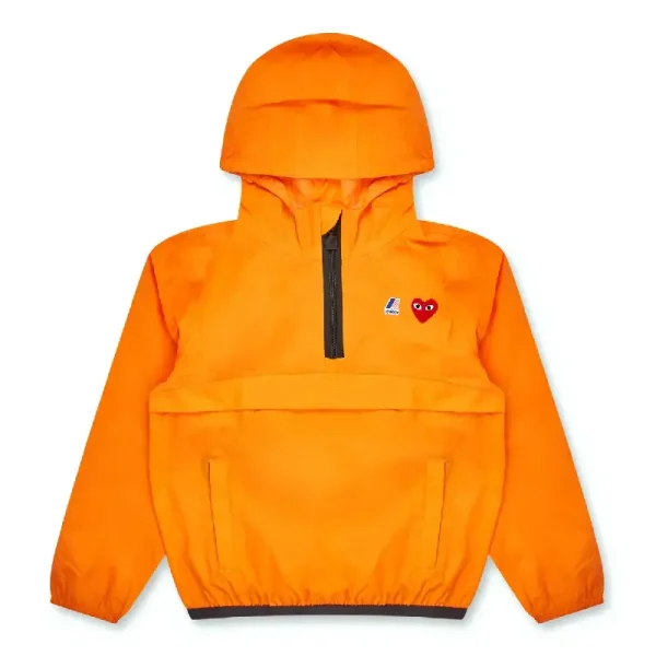 K-WAY CDG PLAY Half Zip Jacket - Orange