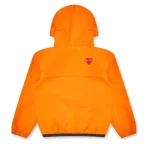 K-WAY CDG PLAY Half Zip Jacket - Orange Back