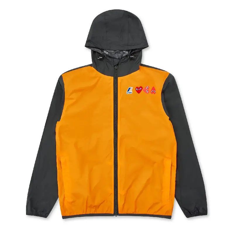 K-WAY PLAY CDG Full Zip Jacket - Orange_Black K-WAY PLAY CDG Full Zip Jacket - Orange_Black