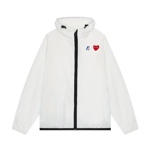 K-WAY PLAY CDG Jacket Full Zip – White