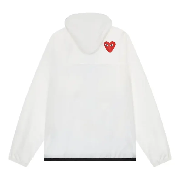 K-WAY PLAY CDG Jacket Full Zip – White Back