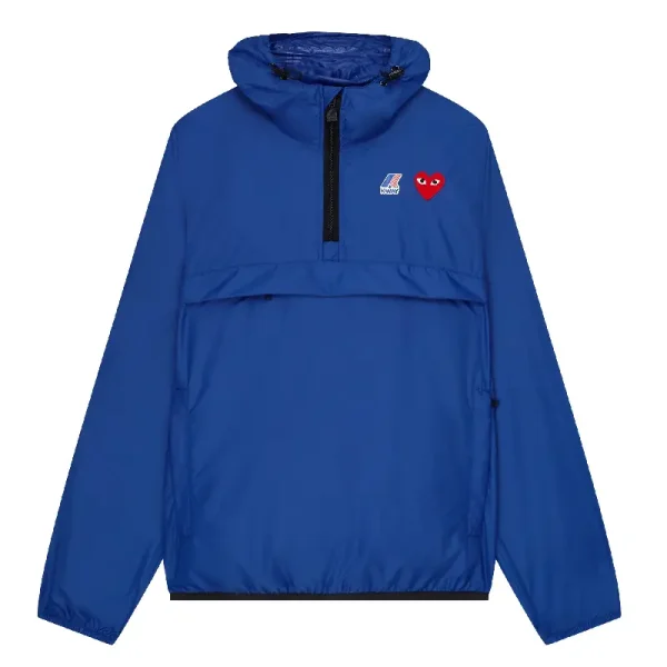 K-WAY PLAY CDG Jacket Half Zip - Blue