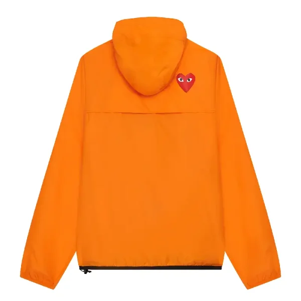 K-WAY PLAY CDG Jacket Half Zip - Orange back