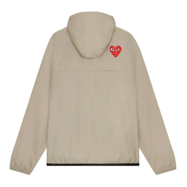 K-WAY PLAY CDG Jacket Half Zip – Beige Back