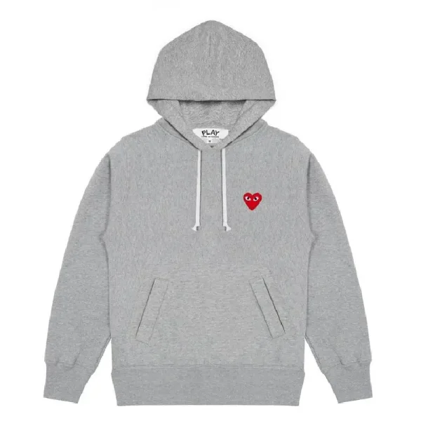 Play CDG Pullover Hoodie - Grey