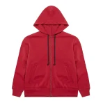 Play CDG Zip Hoodie with Red Invader Heart – Burgundy
