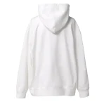 White CDG Oversized Hoodie Back