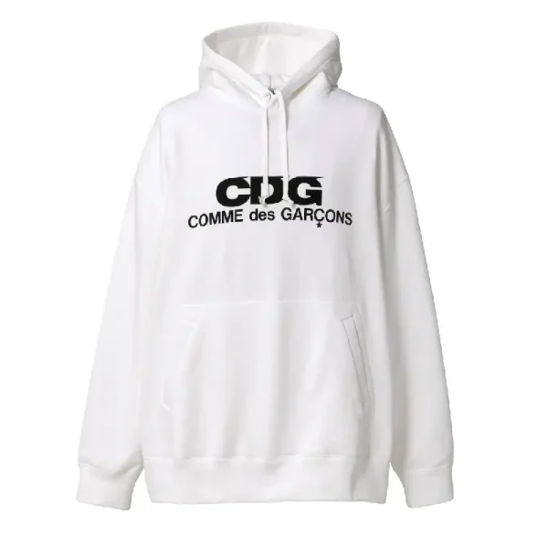 White CDG Oversized Hoodie