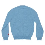 PLAY CDG Round Neck Cardigan Sleeve Heart - Light Blue Back