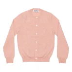 PLAY CDG Round Neck Cardigan Sleeve Heart - Pink