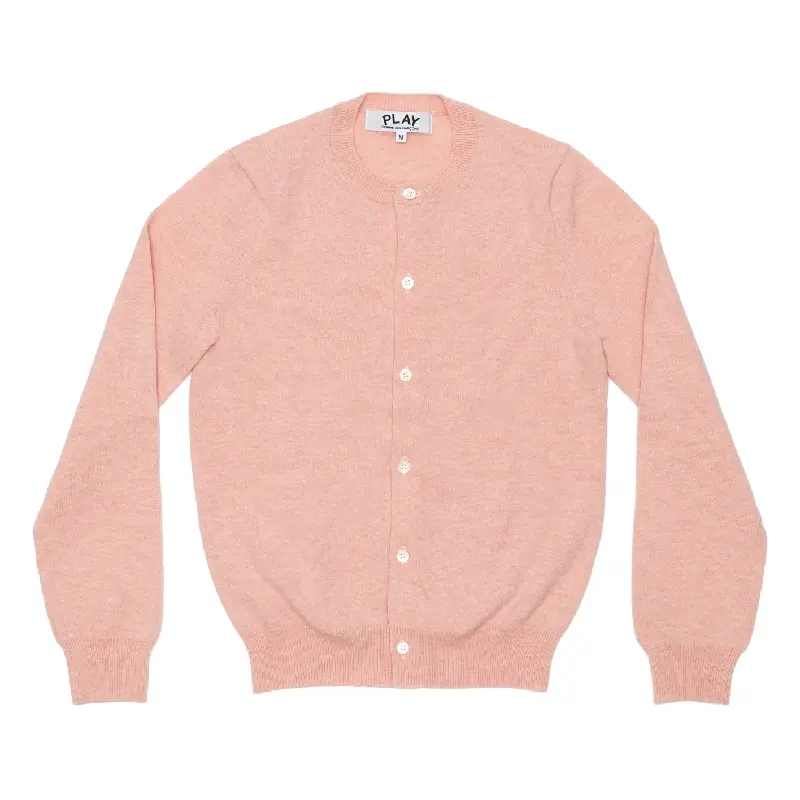 PLAY CDG Round Neck Cardigan Sleeve Heart - Pink PLAY CDG Round Neck Cardigan Sleeve Heart - Pink